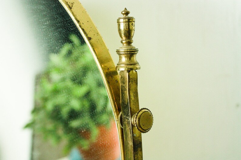 Vintage Bathroom Mirror for Vanities Pedestal Mirror Vintage Etsy