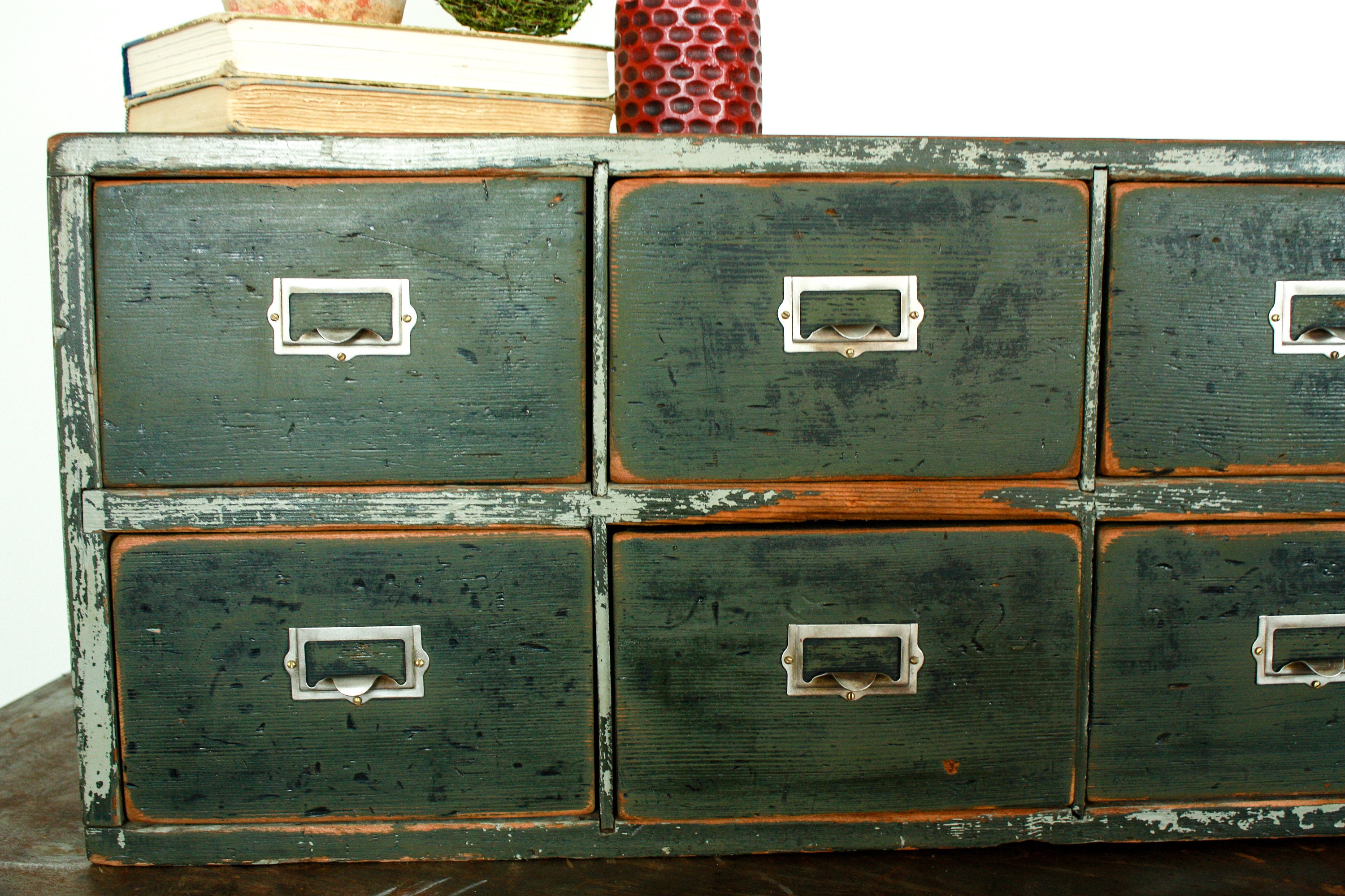 Gabinete de tienda general vintage cajones de boticario | Etsy