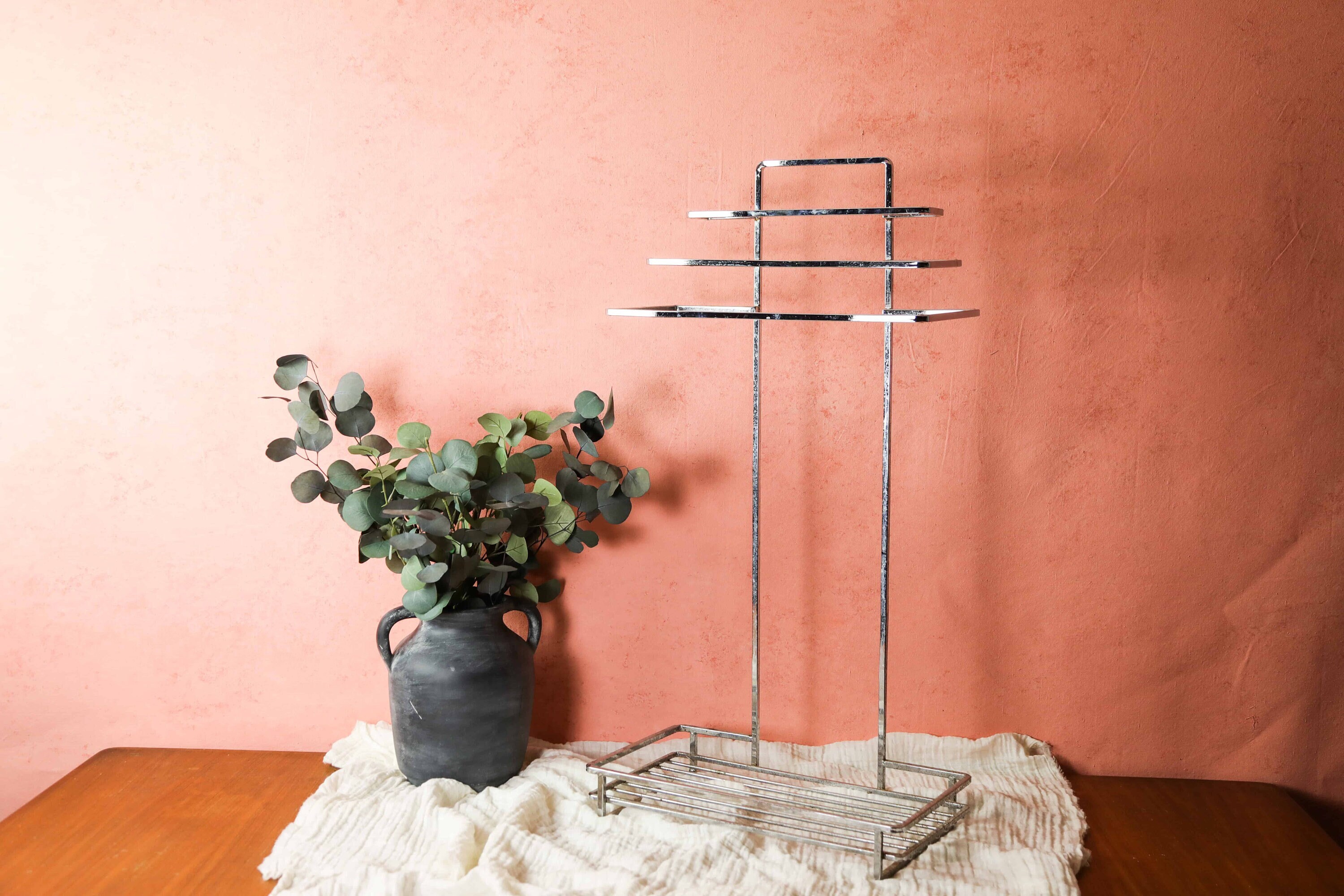 Mid century towel rack sale