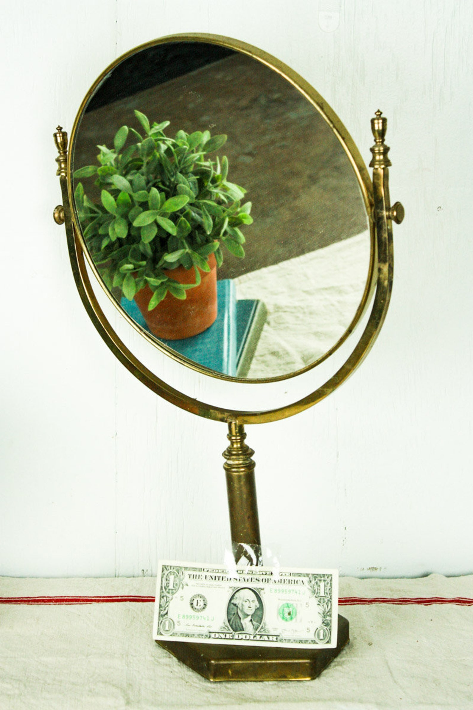 Vintage Bathroom Mirror for Vanities Pedestal Mirror Vintage Etsy