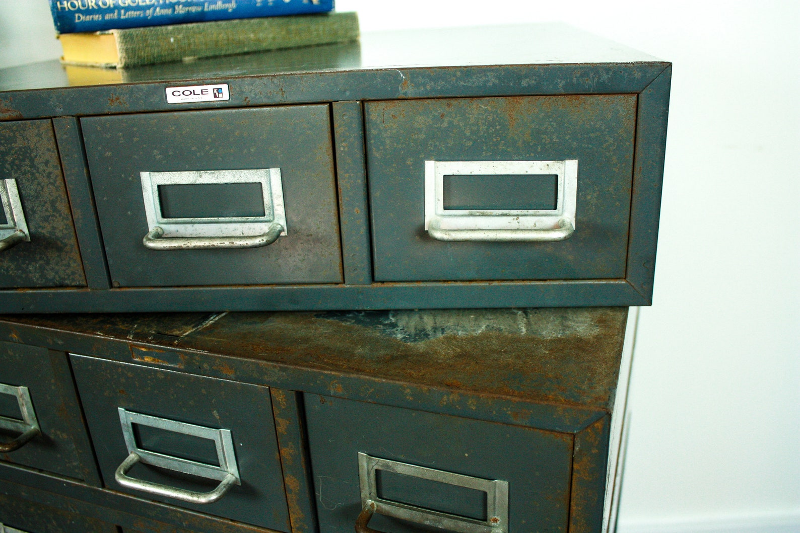Vintage Metal Card Catalog Hardware Mid Etsy.de