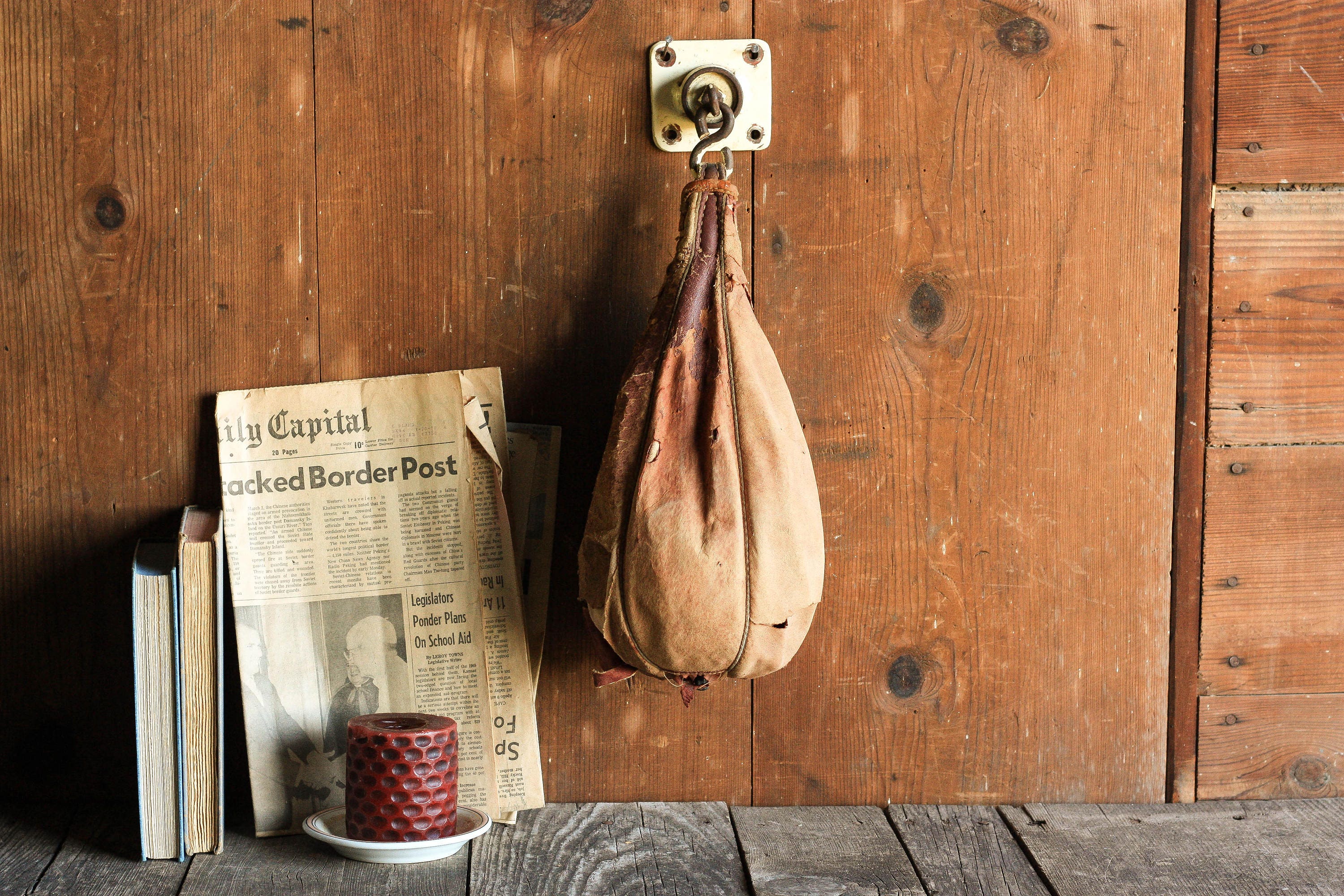 vintage punching bag