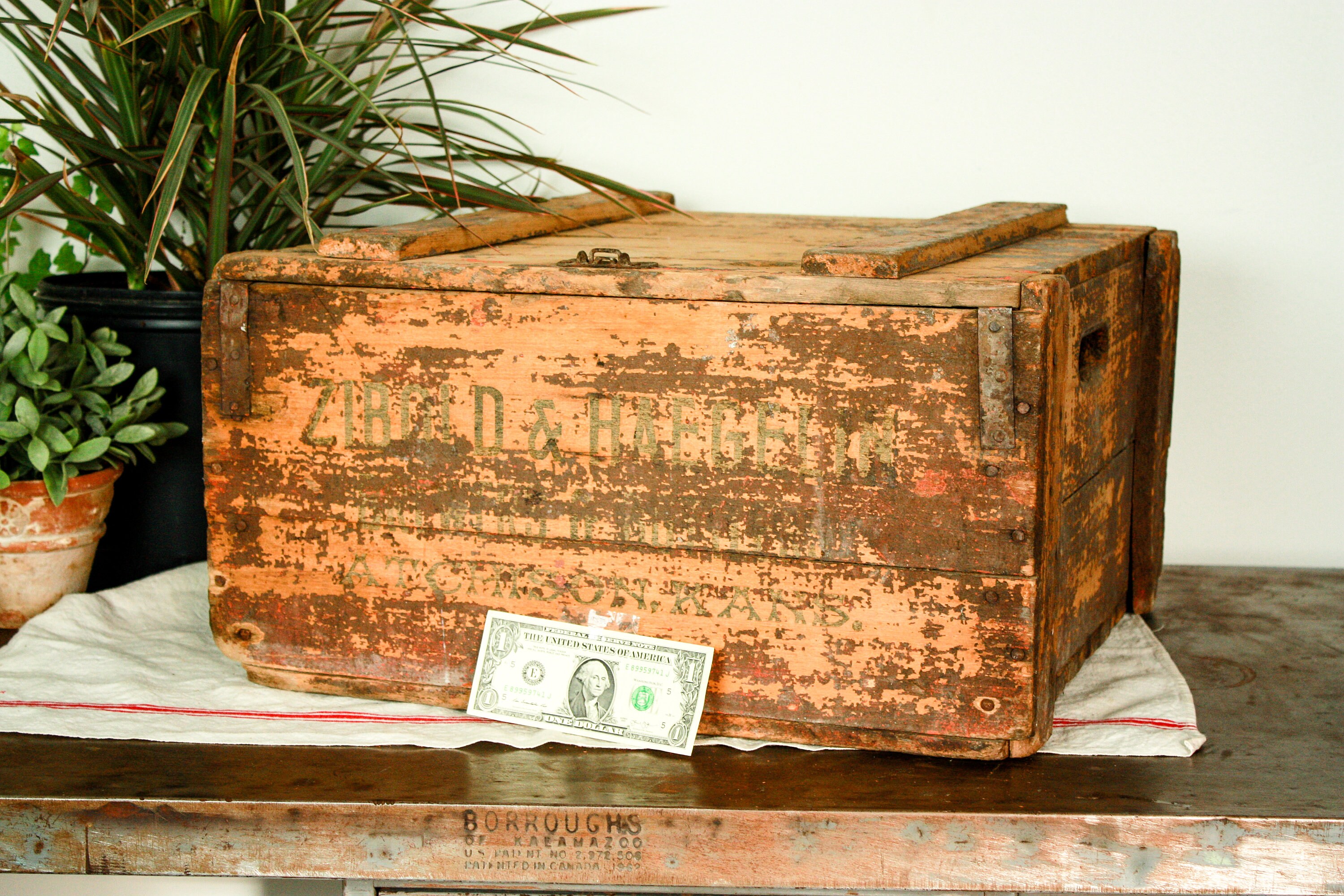 Vintage Beer Crate Wood Crate with Lid Vintage Beer Box Etsy