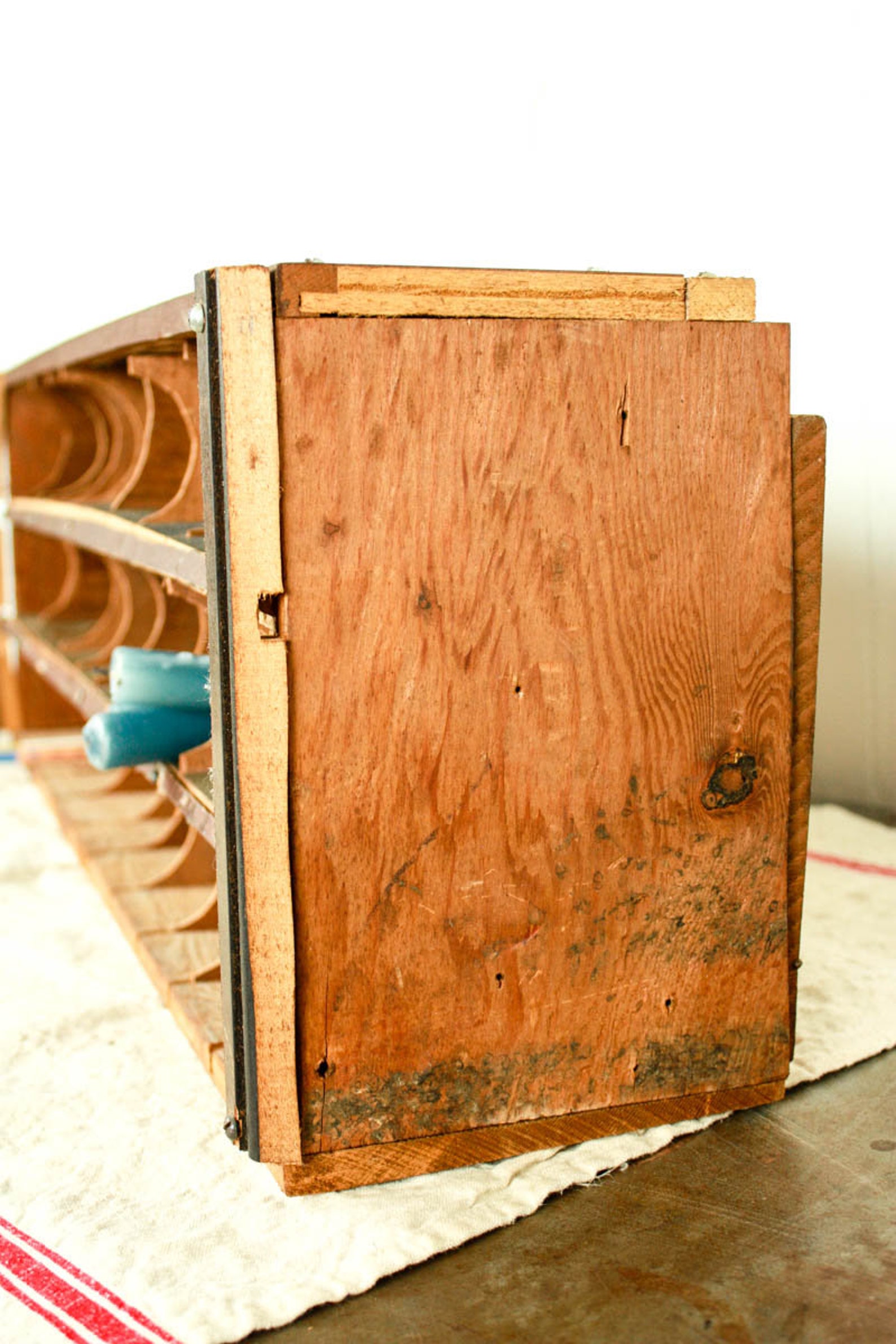 Vintage Cubby Shelf Mail Organizer Office Cubby Storage Etsy