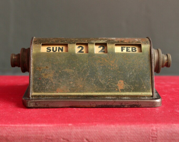Vintage Perpetual Calendar Brass Perpetual Calendar Metal Etsy