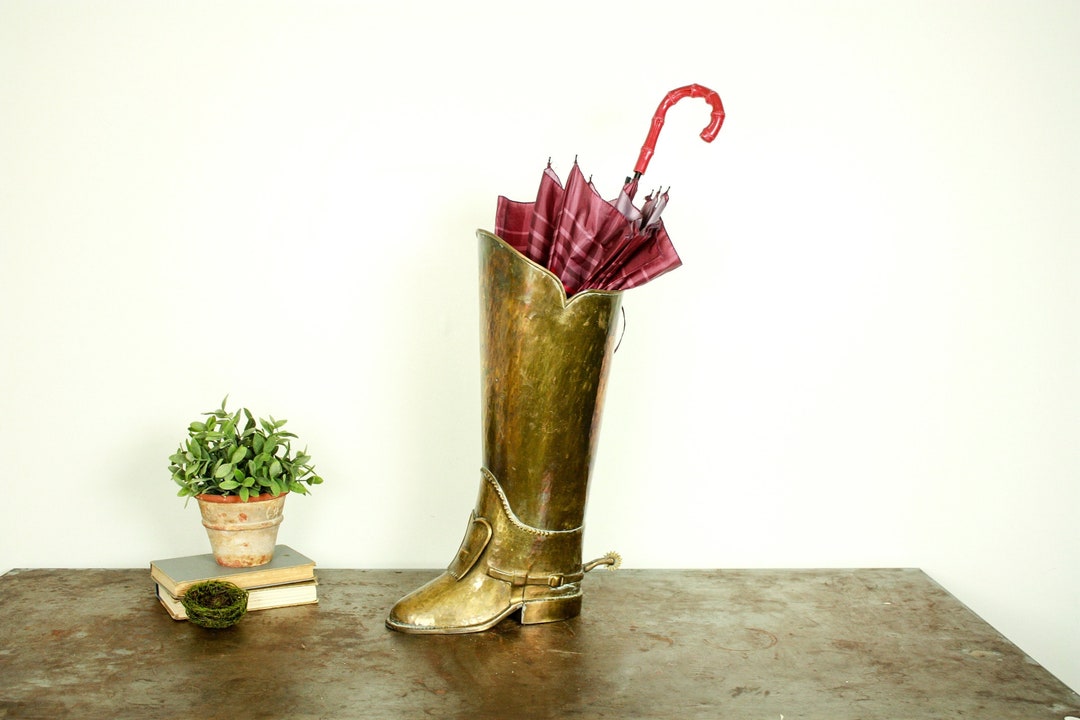 Vintage Brass Umbrella Holder Stand Vintage Umbrella Holder Etsy