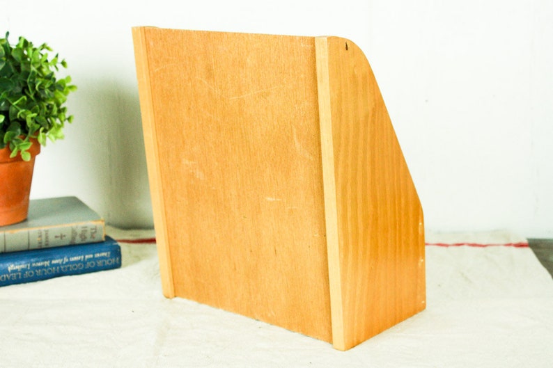 Vintage Mail Organizer Mid Century Desk Organizer Letter Etsy