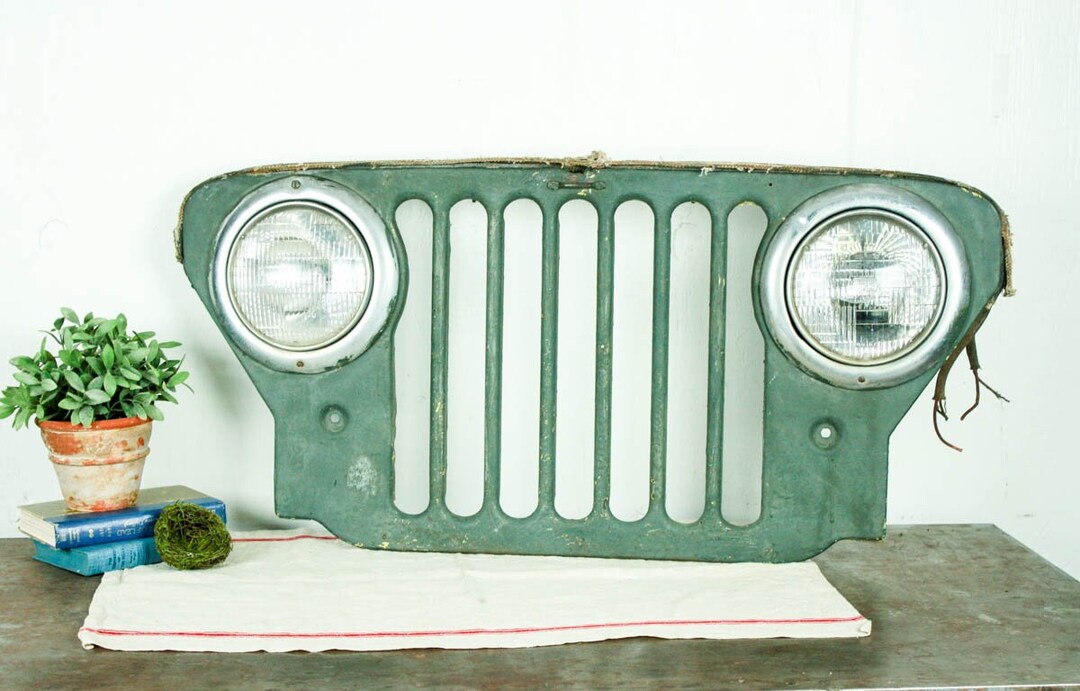 Original Vintage Jeep Grill CJ3A Willy Jeep Parts Jeep Wall Etsy
