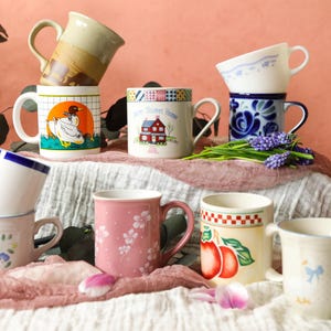 1 Vintage Coffee Mug, 1980s Coffee Mug, Vintage Coffee Stocking Stuffer, 1980s Kitchen Decor, 1980s Dishware, Valentine Coffee Mug Gift Idea