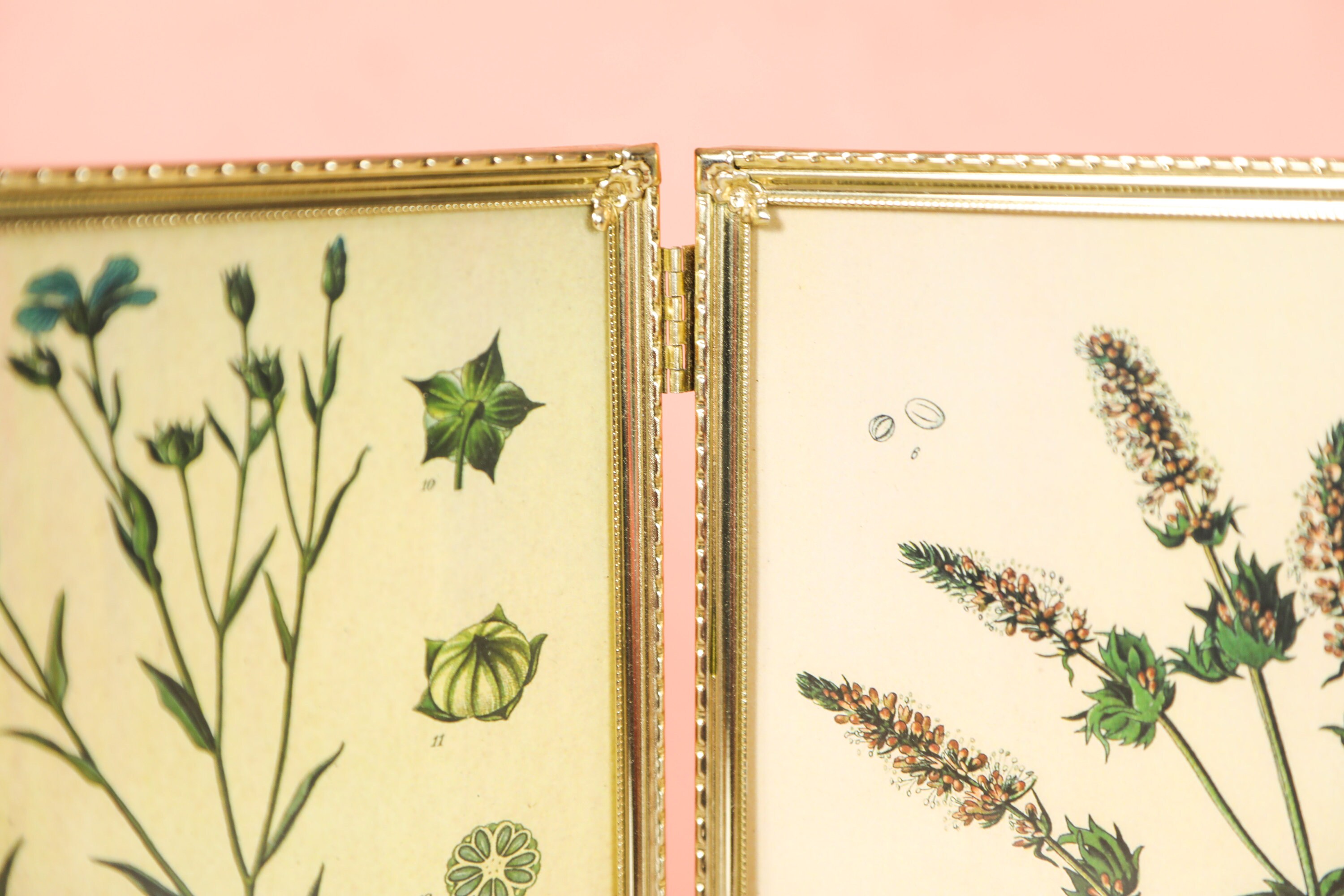 Vintage 8 X 10 Double Picture Frame, Metal Frame for Table, Vintage ...