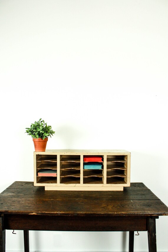 Vintage Cubby Rustic Mail Holder Mail Cubby Etsy