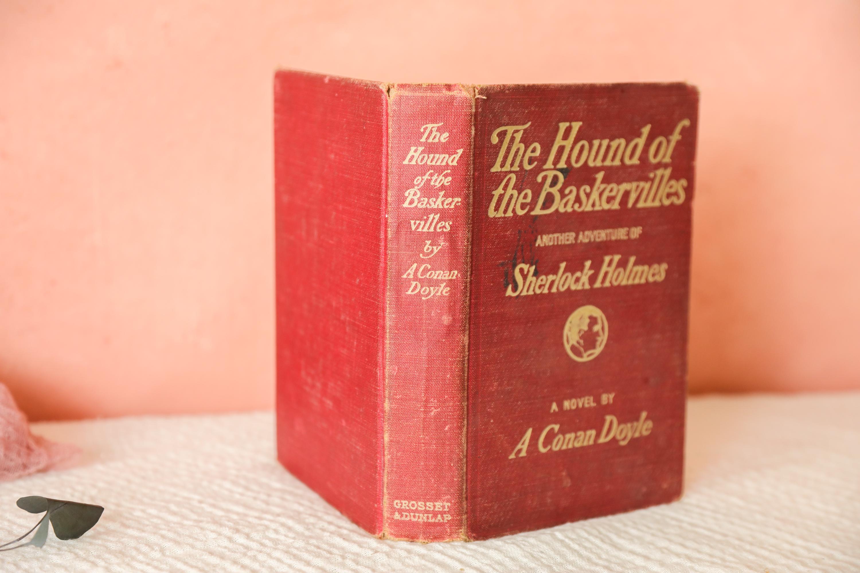 1902 The Hound of the Baskervilles Book, Arthur Conan Doyle Book, Antique Sherlock Holmes Gift, Early 1900s Book, Mystery Book Lover Gift