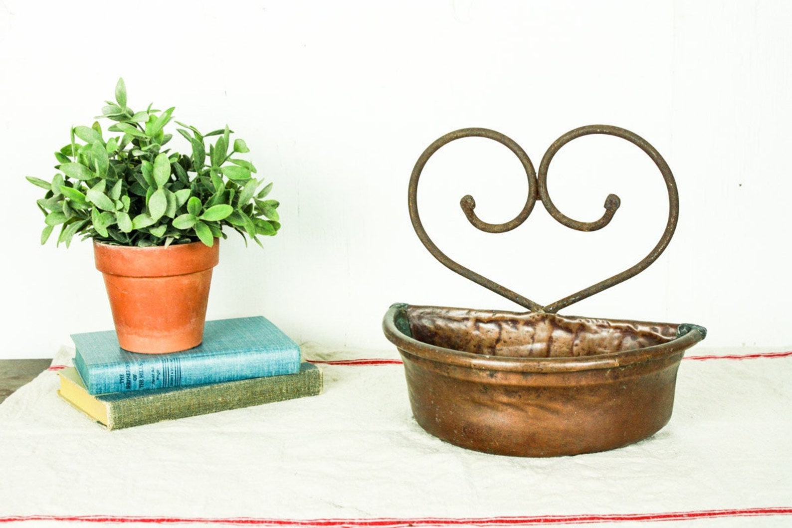 Vintage Copper Wall Planter Wall Hanging Planter Copper Etsy