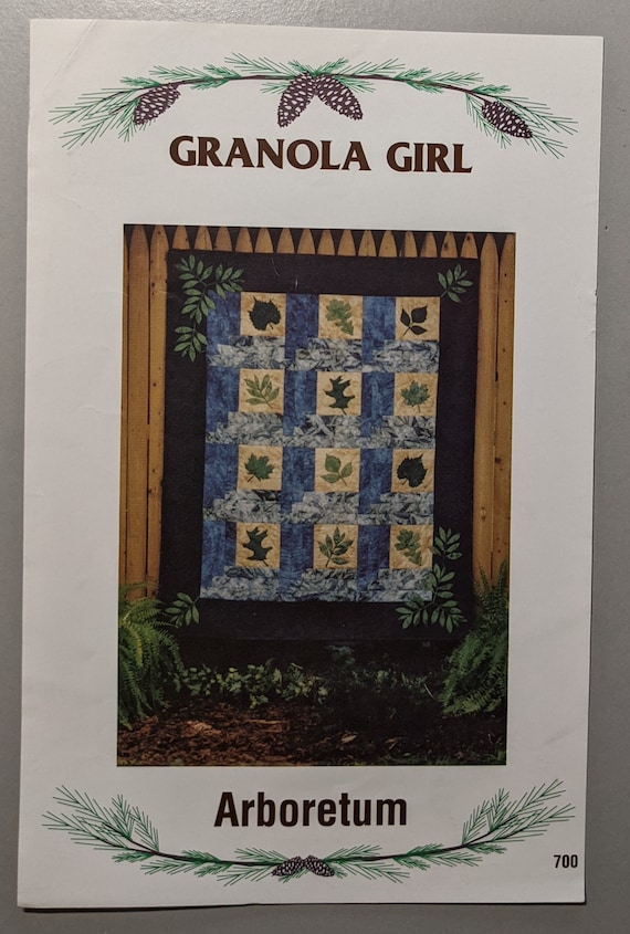 Arboretum Quilt Pattern by Granola Girl Botanical Quilt Etsy
