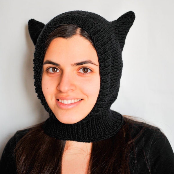 Cat balaclava hand made for adult