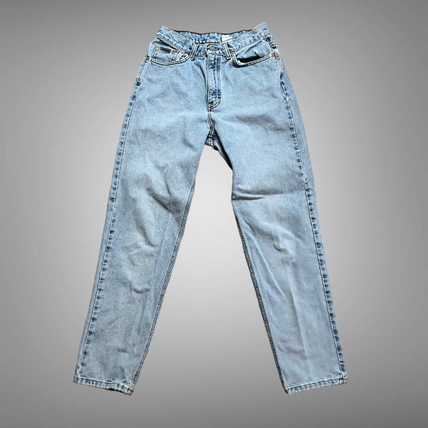 Vintage 90s Calvin Klein Jeans, High Waist, Worn, Distressed, Mom Jeans, 27X29, Made in USA