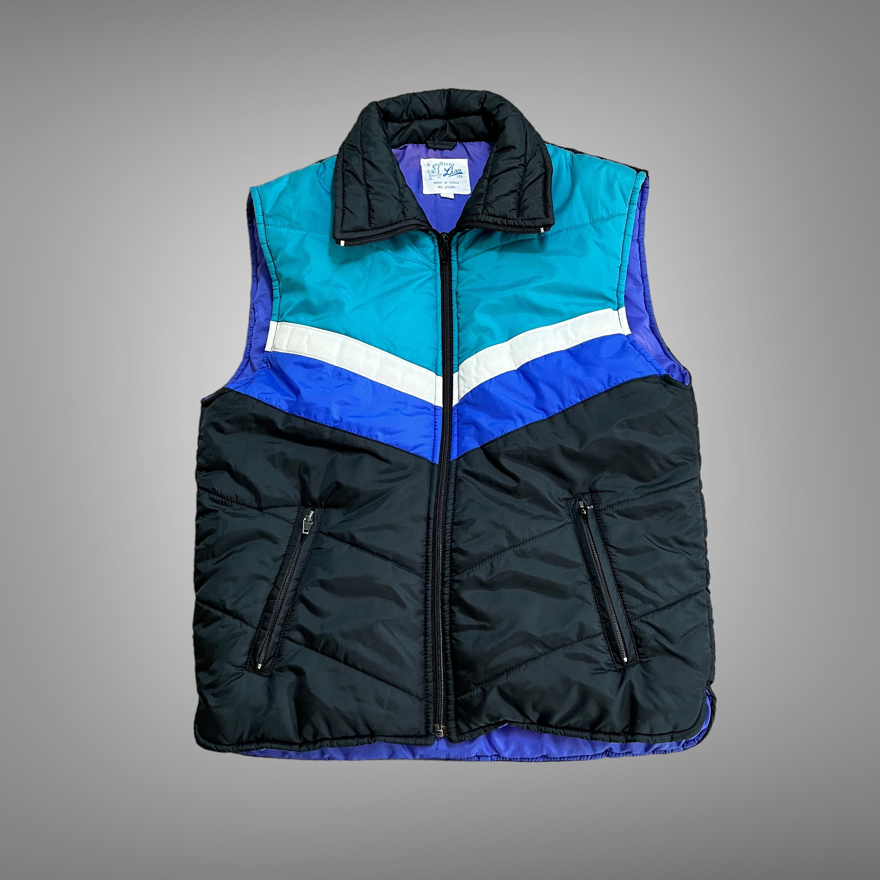 80s Puffer Vest - Etsy