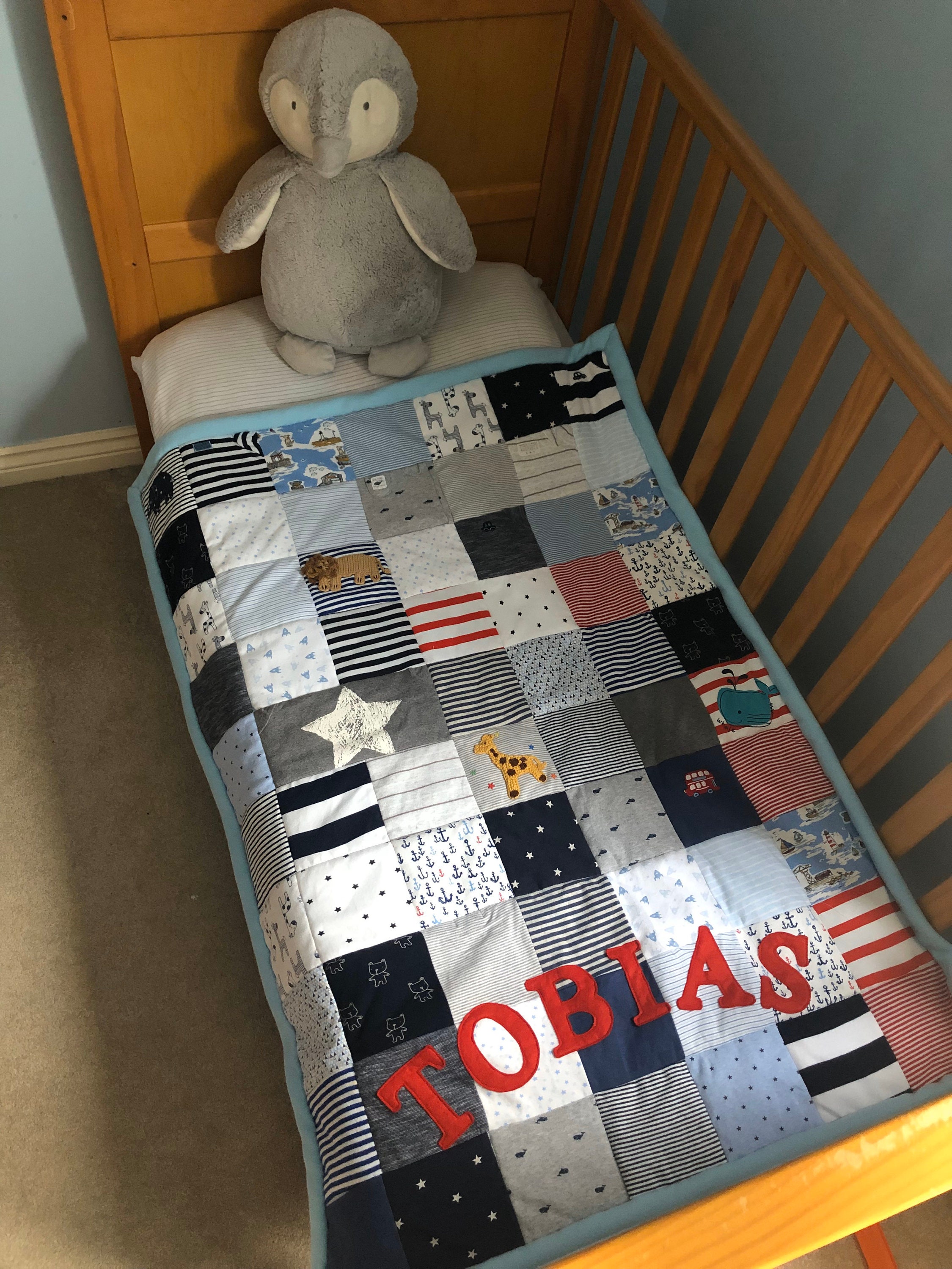 Keepsake Memory Blanket Memory Quilt Made From Baby Clothes Etsy UK
