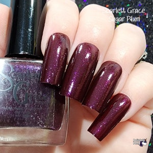 Sugar Plum - Shimmey Dark Purple - 10 Free Polish