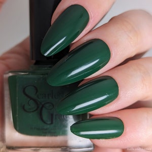 Evergreen - Dark Green Nail Polish - Vegan