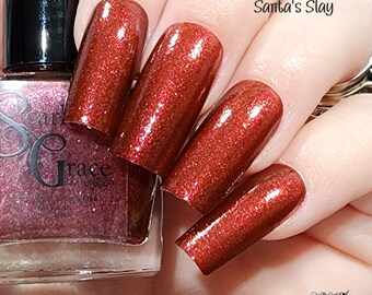 Santa’s Slay -  Red Polish - Vegan