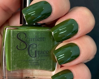 Moss-tini - olive green nail polish - Vegan - Cruelty Free