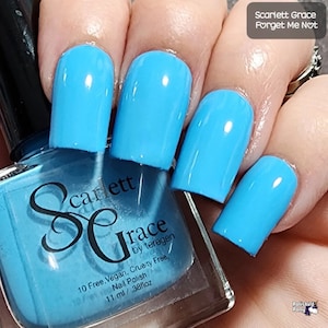 Forget Me Not - Bright Blue Nail Polish - Vegan