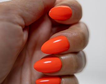 Talk About - Neon Red-Orange Nail Polish
