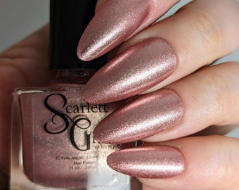 Rose Gold Metallic Nail Polish - "No Way Rose" - Vegan