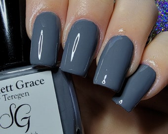 Slate No Chaser - Gray Nail Polish -  Vegan