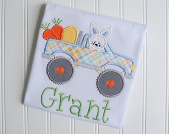Easter Monster Truck, Easter Bunny Truck, Boy Easter Shirt, Boy Easter Truck, Monster Truck Bunny, Rabbit Monster Truck, Easter Truck
