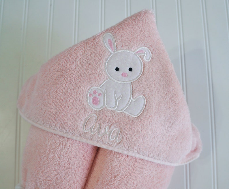 Bunny Hooded Towel Baby Hooded Towel Baby Animal Gift Baby Etsy