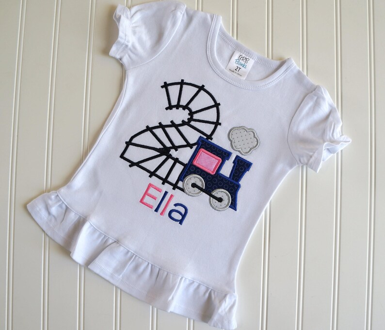 thumbnail image 2 of 2nd Birthday Train Set Toddler Boy 2nd Birthday Outfit - Choo Choo I'm Two Train Sweatshirt & Pants Set Tri-fold Coin Holder 2 of 10