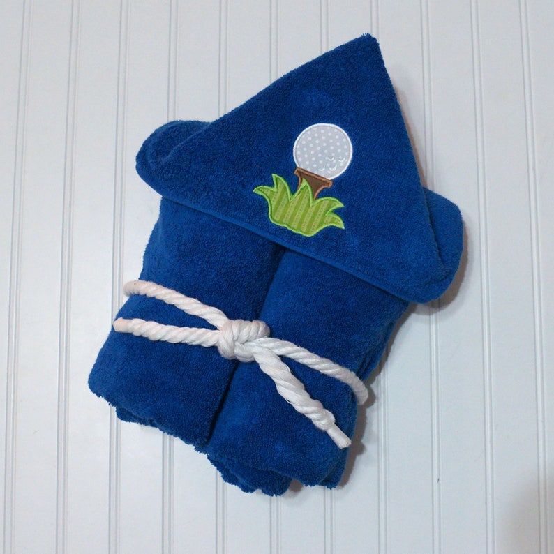 Golf Hooded Towel Golf Beach Towel Golf Bath Towel Golf Etsy