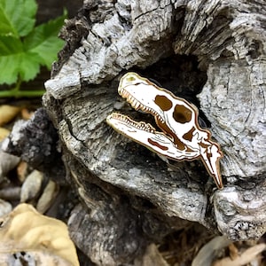 Dinosaur Skull Enamel Pin