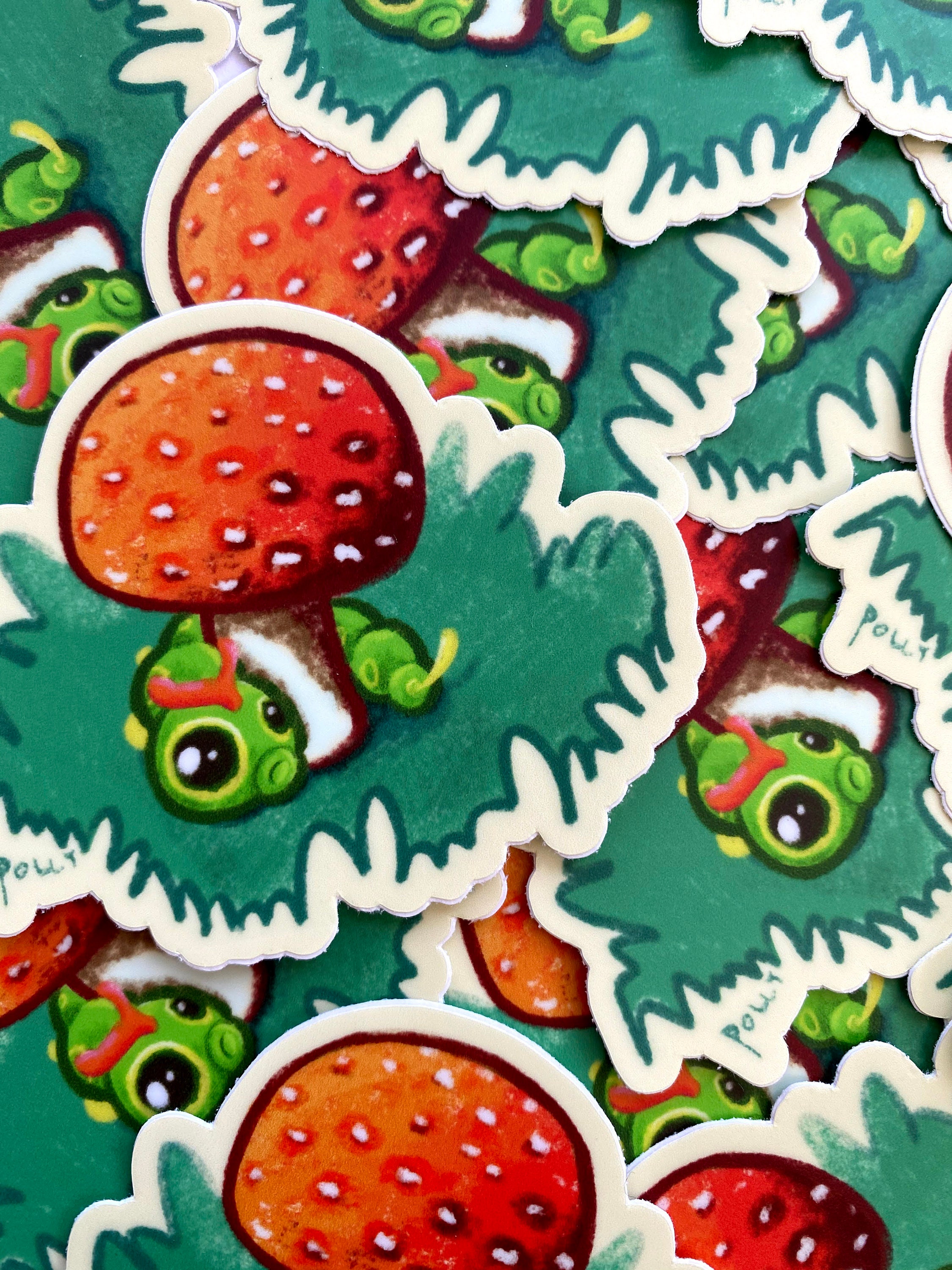 Caterpillar sticker