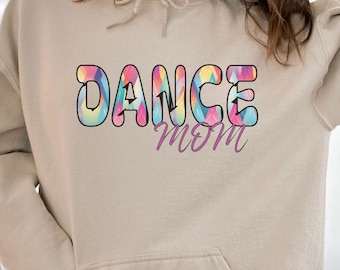 Dance Mom Personalized Hoodie Gift for Dance Mom Custom Dance Sweatshirt For Competition Team Spirt Dancer Support Gift For Mom Name Hoodie