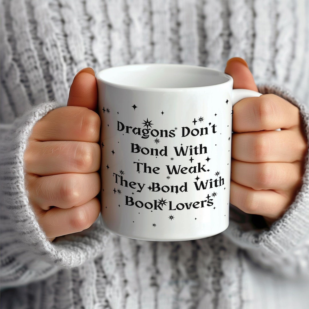 Fantasy Dragon Mug for Book Lover Reading Gift Mythical Creature Coffee ...