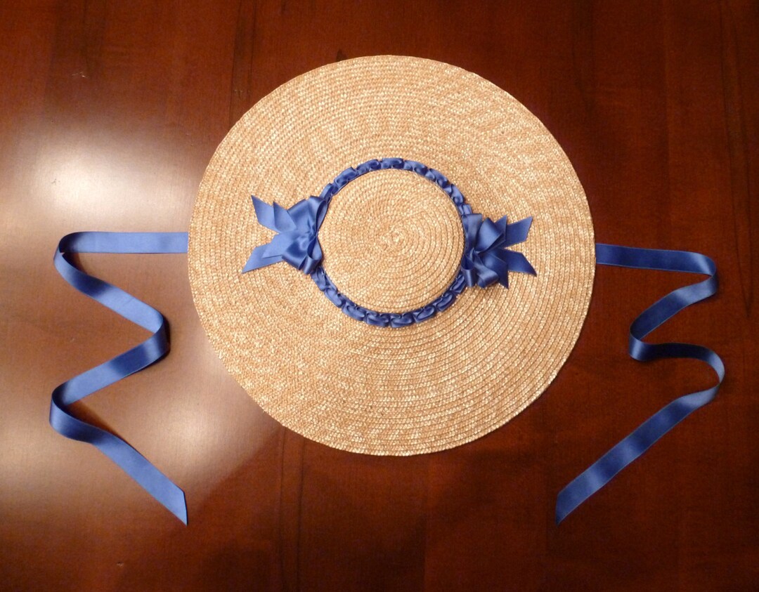 希少カラー ロイヤルネイビーブルー ヴィンテージ ロングプリム ハット HAT il_1080xN.668408514_hox6.jpg