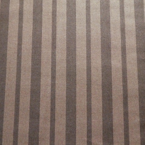 BTY Brown Striped Cotton Fabric ~ printed stripes ~ for 18th century colonial gown costume (FAB-BPS)