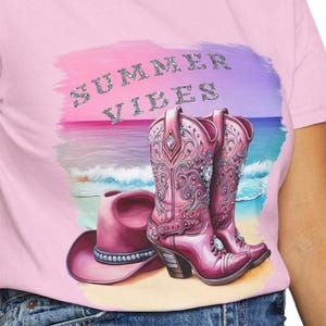 Coastal Cowgirl PNG Clipart Bundle, Cowgirl Summer Vibes Clipart,  Beach Pink Cowgirl Bach Party,  Commercial Use POD, Sublimation T Shirt
