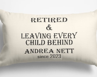 Personalized Retirement Gift Pillow, 9 Designs Available