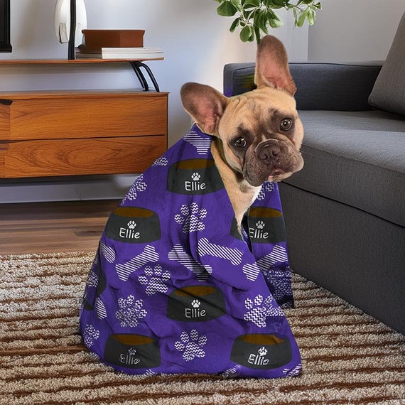 Purple dog blanket hotsell