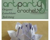 Items Similar To Artparty Origami Lotus Flower Diagram