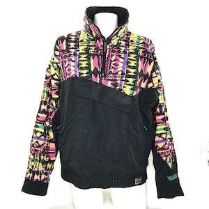 Yamaha Men&#39;s Anorak Jacket 1/2 Zip Pullover Streetwear Vintage 90&#39;s Rare Large