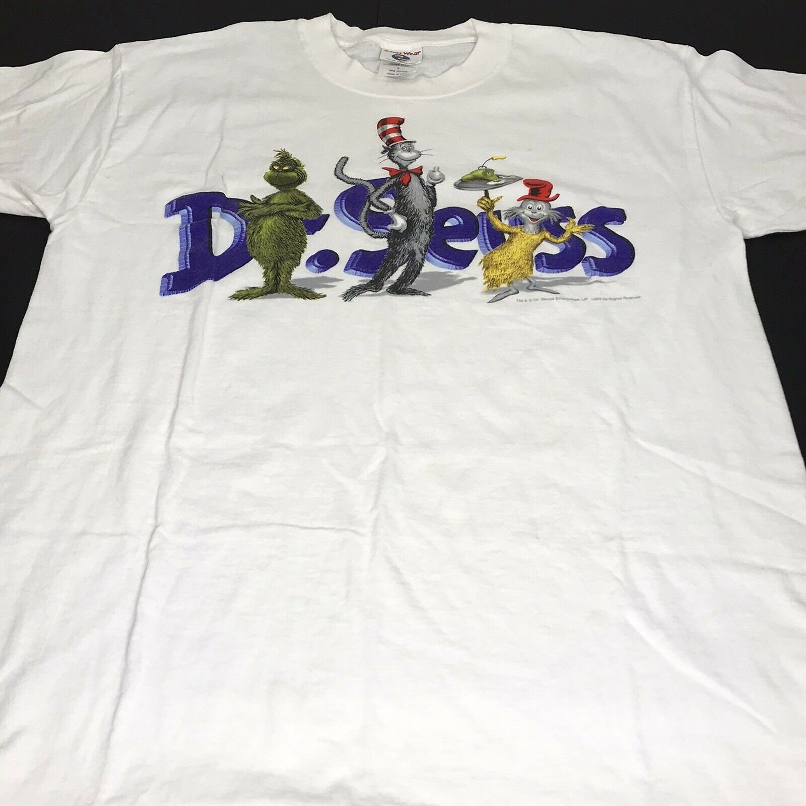 Mens T Shirt Dr Seuss Grinch Cat in the 