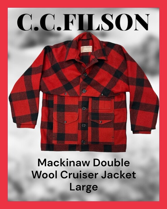 Filson Double Wool Mackinaw Cruiser Jacket Style … - image 1