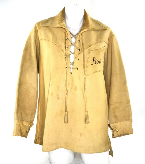 Mens Deer Hide Shirt Leather Homemade Jacobite Ghi