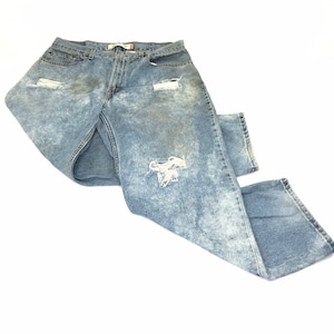 Jeansy męskie Levis 560 Red Tab Comfort Fit Zniszczone Zniszczone Vintage 38 x 32