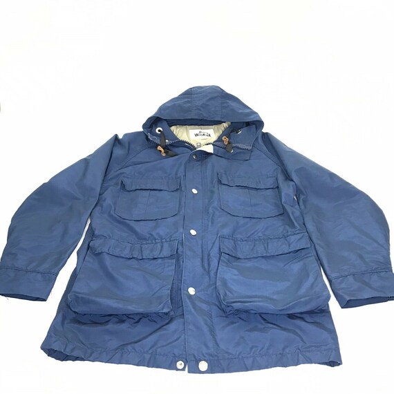 Woolrich Mens Parka Jacket Shell 1527 Hooded Cotto